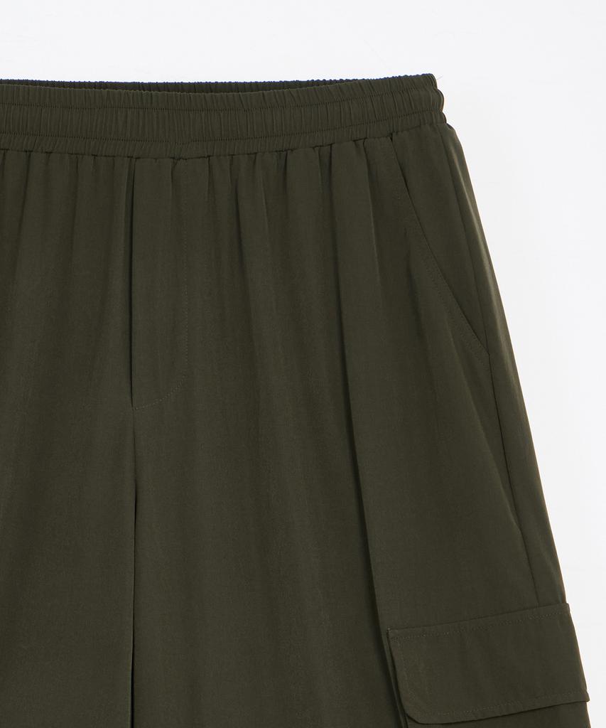 GLW Nylon Bermuda Cargo Pants Khaki