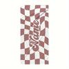 Personalized Grid Beach Towel Customize Name/Logo Oversized Microfiber Towel Summer Party Gift For Beach Swimming Bath Sports