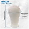 Lightweight Canvas Mannequin Head With Mount Hole Styling Mannequin Wig Display Stand  Wig Making