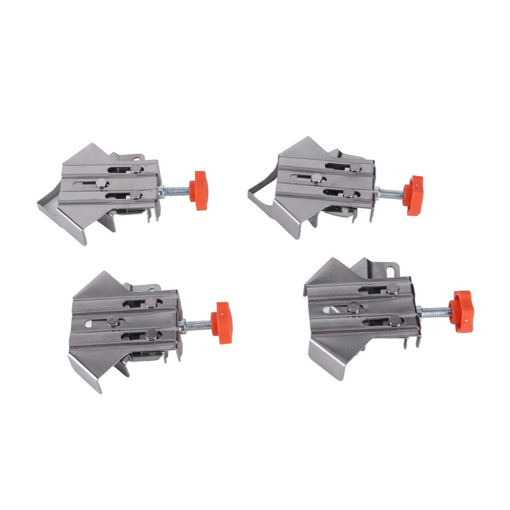 4Pcs Corner Clamp Stainless Steel Opened Closed Adjustable 90 Degree Right Angle Clamp for Woodworking