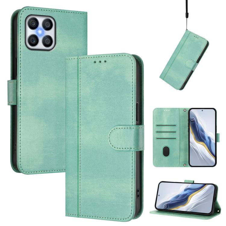 Linien-Spleißschnalle Retro Leder Handyhülle