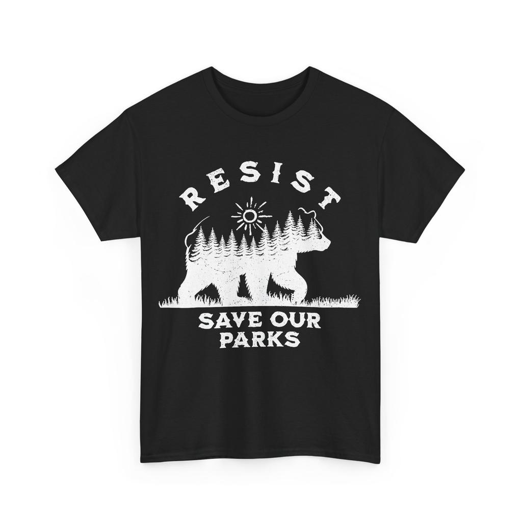 Resist Save Our Parks Alt US National Parks Bear Nature T-Shirt