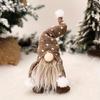 5pcs Christmas Gnome Decorations  Faceless Plush Elf Dolls with Knitted Hats, Perfect for Holiday Home  Party Decor