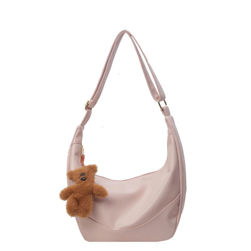 Cross-border Elegant Versatile Dumpling Bag With High Fashion Sense For Women розовый