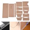 13Pcs YJC-17 Wallet Template Transparent Acrylic Leather Pattern Acrylic Precision Cutting Clear Acrylic Template DIY Crafting