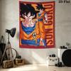 Dragon Ball Z Wall Tapestry Aesthetic Wall Hanging Printed Fabric Blanket Decorative Tapestries For Bedroom Living Room Home Decor