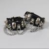 Gotisches Harajuku Nietenarmband Schwarzes Pu-Lederarmband Für Damen Herren Vintage Punk Breite Armreifen Schmuck