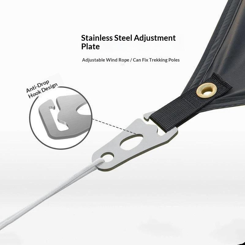Cord Tightener Tent Wind Rope Buckle Tie Down Rope Carabiner Clip Fastener Camptent Guyline Rope Buckle Fastener Rope Tensioner
