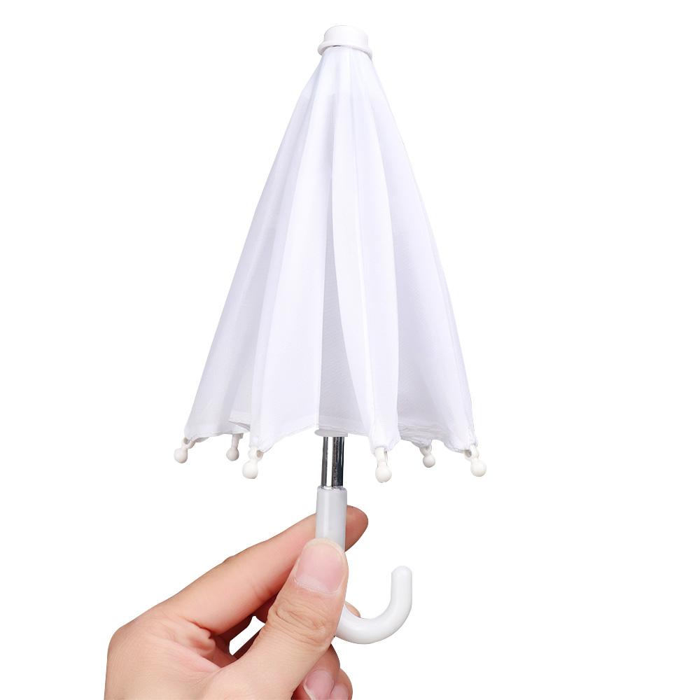 21.5cm Miniature Rain Gear Doll's Umbrella Dolls Accessories Mini Handmade Blythes Toys Dollhouse Model Toys Clothing Ornament