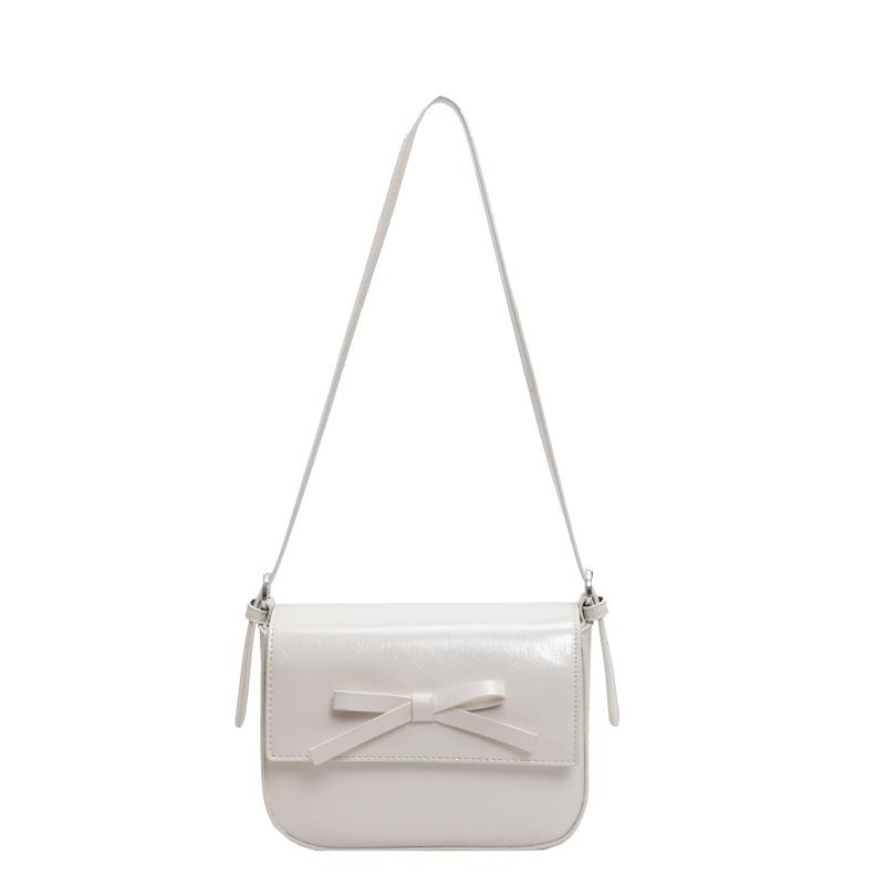 Texture Fashion Shoulder Women's Bag New Spring and Summer Fashion Small Square Bag Bow Shoulder Bag Tide