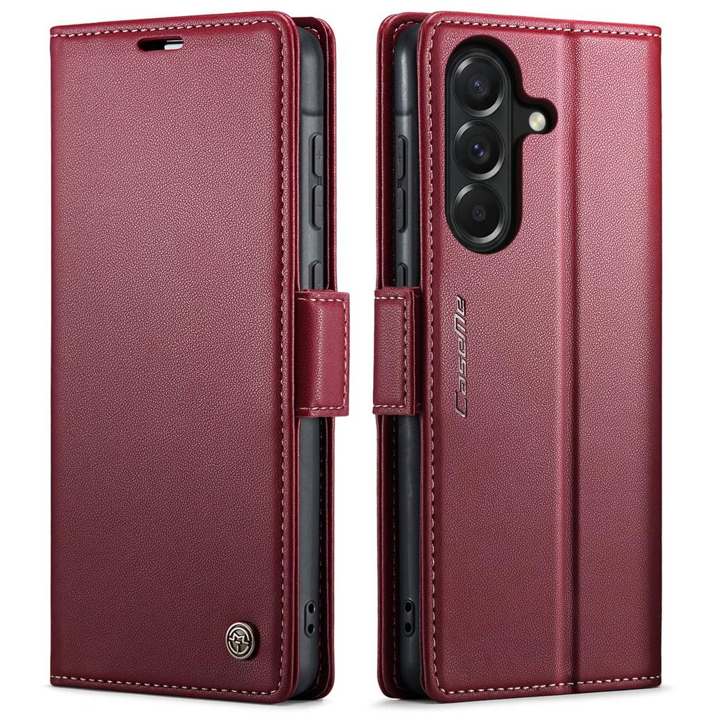 Für Samsung Galaxy A37 A57 Brieftaschen-Hülle mit Kartenhalter RFID-Blockierung PU-Leder Klapphülle Magnetverschluss Ständer Stoßfest