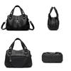 3 Layers Large Capacity Ladies Handbags PU Leather Messenger Sac Designer High Quality Shoulder Crossbody Shopper Bag