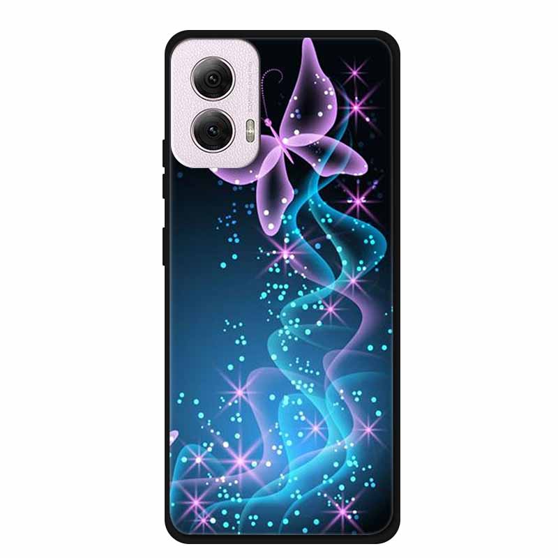 For Moto G Power 2024 Case TPU Animals Soft Silicone Phone Cases For Motorola G Power 2024 5G Wolf Protector Original Back Cover