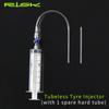 Tire Parts Road Bicycle Tire Tubeless Valves Rubber Hose Kit Tubeless Sealant Injector 60ml Syringe