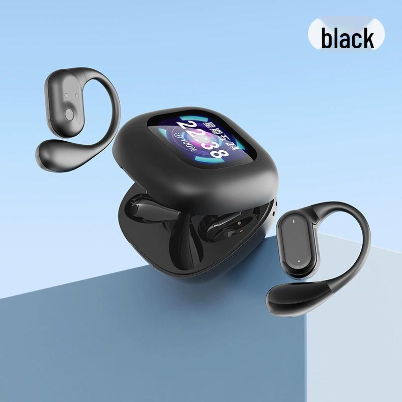 Q18 Over-Ear Bluetooth Earphones with Color Screen, ANC Noise Reduction, and AI Translation.