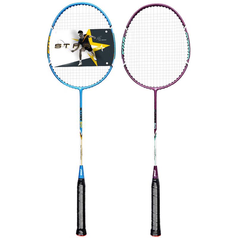 TESIEN Durable Carbon Badminton Racket Set