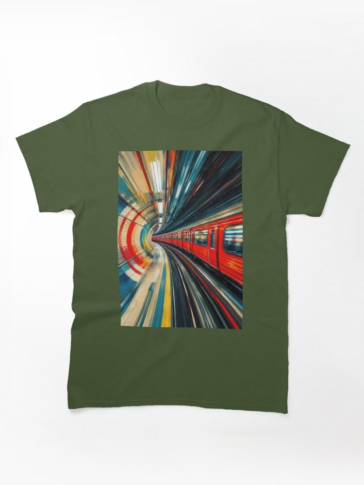 Metro Speeding Though: A London Subway Train #3 Classic T-Shirt