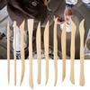 10pcs Set  Wooden Clay Carving Modeling Tool Diy Pottery Sculpture Tools