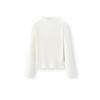 Semir Women's Long Sleeve T-shirt Half High Neck Slim Fit Winter 2025 Thermal Fleece Mushroom Edge Base Shir
