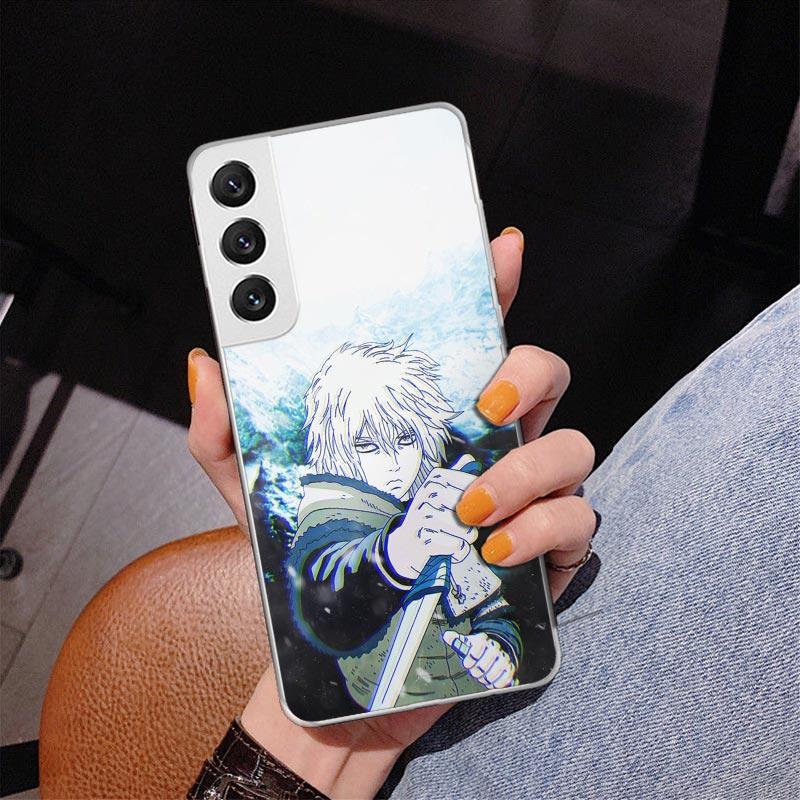 Vinland Saga Phone Case For Samsung Galaxy S24 S25 Edge S26 Ultra S23 S22 S21 Plus S20 FE + Personalized Print Cover Galaxy S24