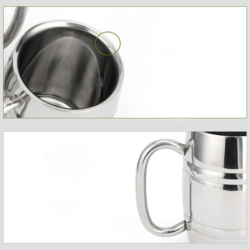 Stainless Steel Drinking Mug Reusable Water Tumblers Shatterproof Drinking Cups Perfect for Parties Outdoor Activities