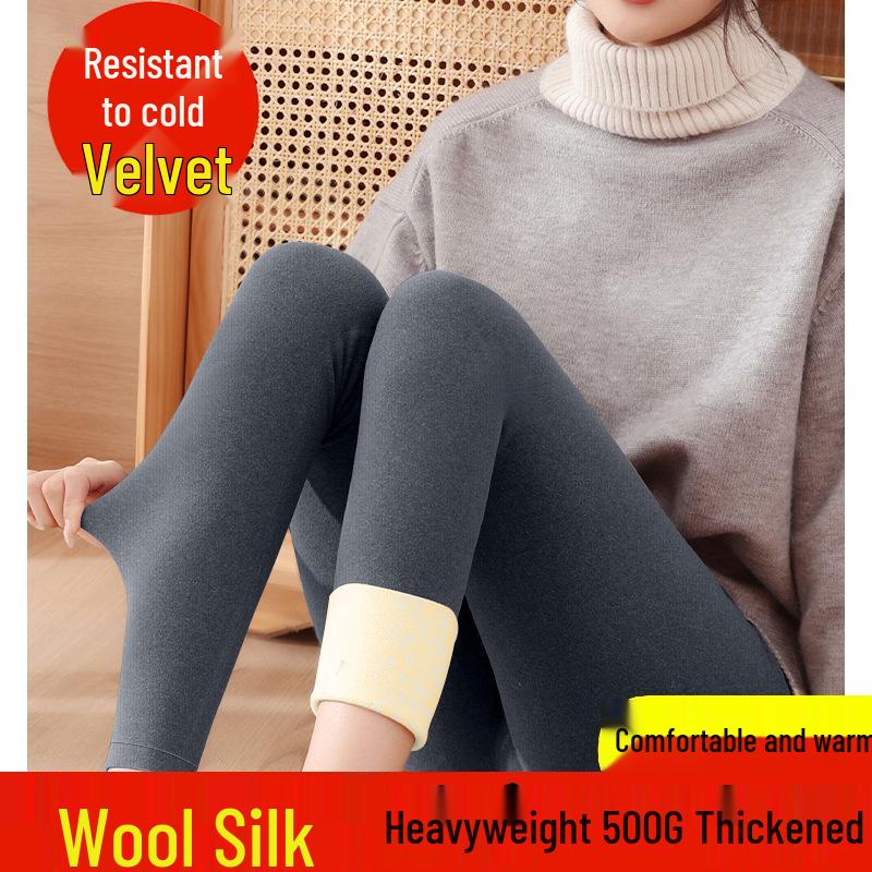 

Women s Fleece-Lined Slimming Leggings - 2026 Autumn/Winter Collection: Thick, Warm, Fashionable Long Pants in Solid Colors. 2XL (120-140)