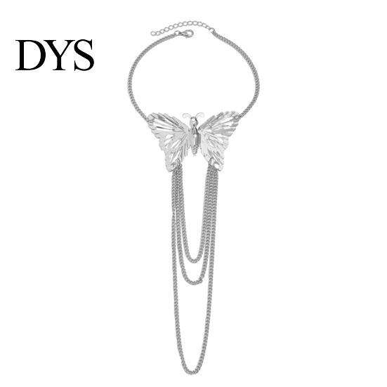 Arm Band Women Bracelet Adjustable Hollow Out Butterfly Shape Multi Chains Chain Armlet Punk Style Anti-slip Lady Prom Party Cosplay Performance