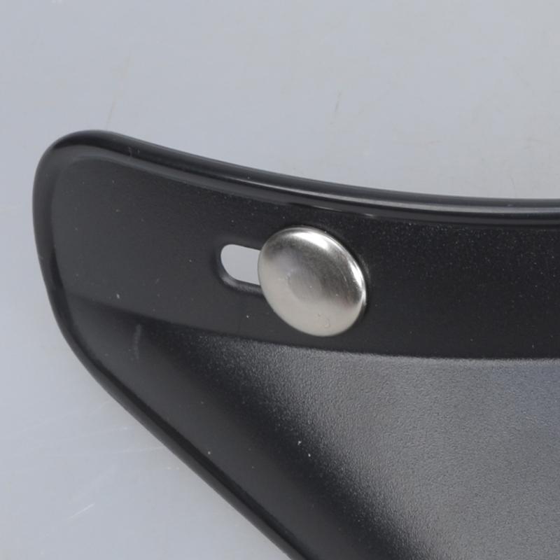 Universal 3 Snap Visor Face Shield Lens For Motorcycle Helmets Open Face