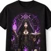 Occult Witch Gothic Pagan Moon Magic Black Unisex TShirt