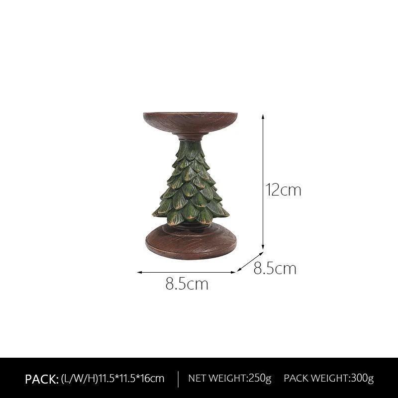 Christmas Tree Candle Holder Christmas Candlestick Household Festive Atmosphere Desktop Decoration Xmas Home Decor