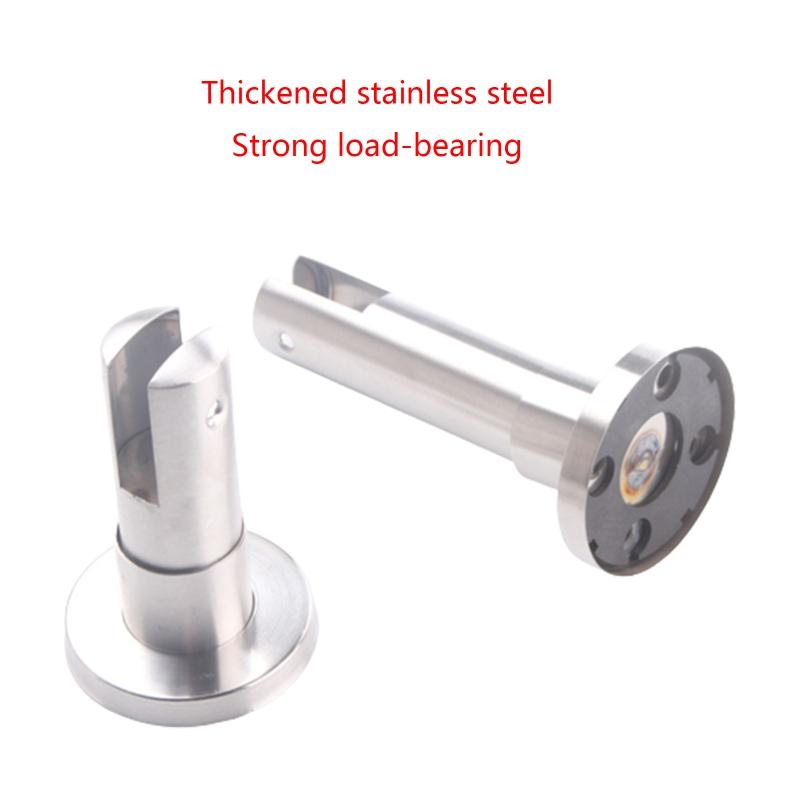 Multitool Partition Support Foot Stainless Steel Glass Fence Clamp for Public Bathroom Toilet Restroom Support Supplies