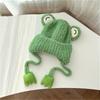 Autumn Winter Warm Hat with Earflap and Chin Strap Ties Cute Cartoon Beanie Cap Soft Bonnet Warm Headwear for Kids