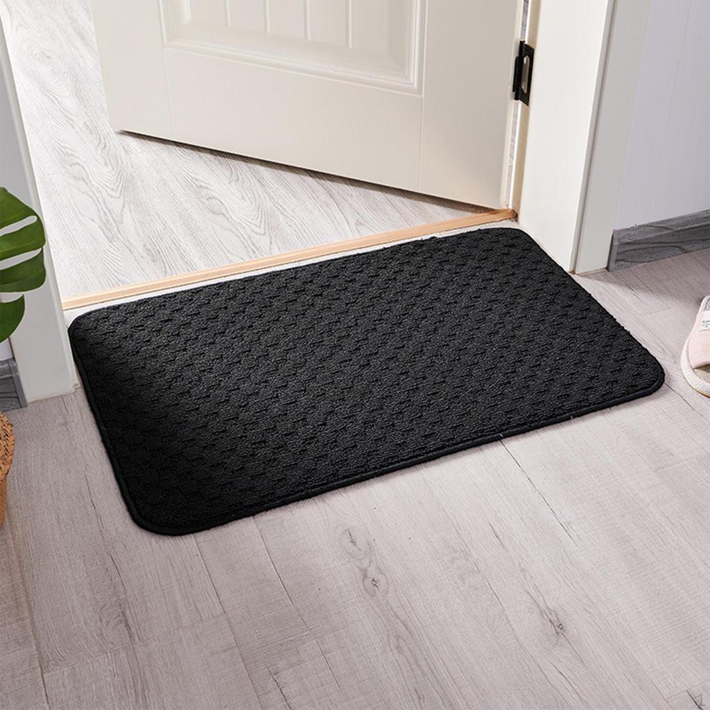 Bathroom Rug, 40x60cm Comfortable Absorbent Shower Rugs, TRP Back Slip Toilet Carpet Doormat for