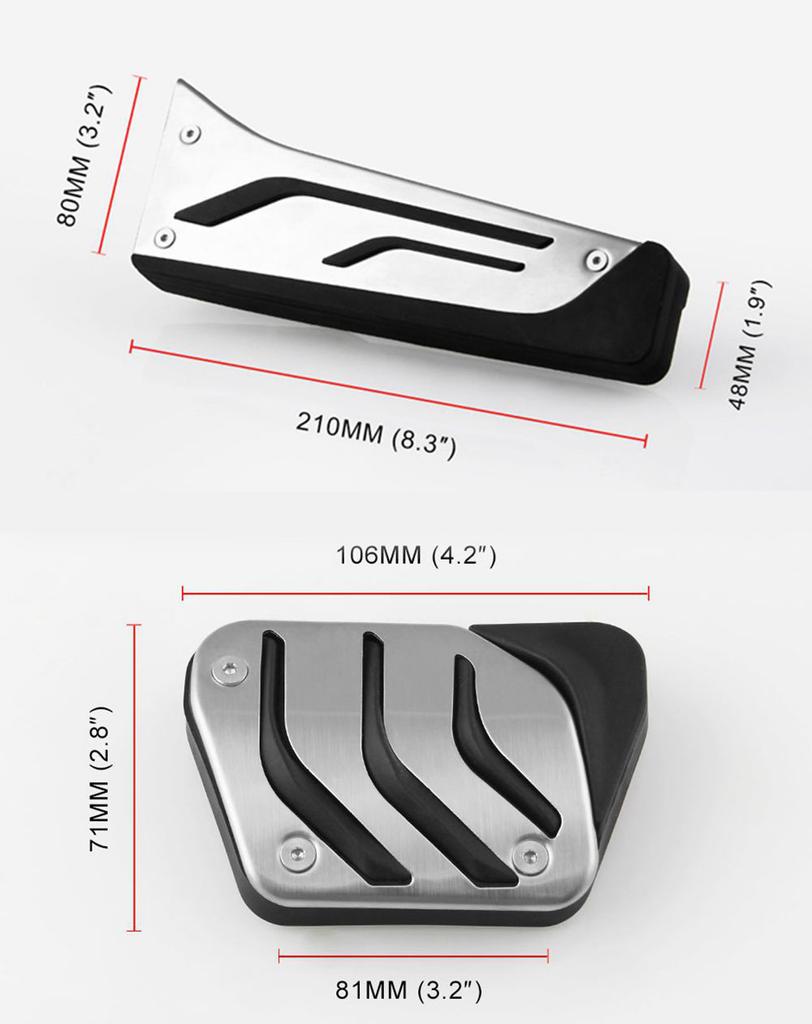 Dla BMW serii 1 3 4 5 6 F20 F30 F31 F32 F33 F34 F36 X1 X3 X4 X6 F20 F30 E34 E39 E70 E71 E90 AT akcesoria do stylizacji samochodu Pedały