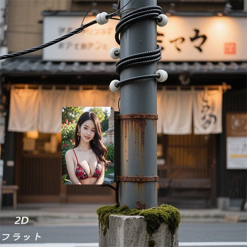 Garden Metal Wall Art Floral Bikini Woman 8x12 Inch Retro Tin Sign Home Decor