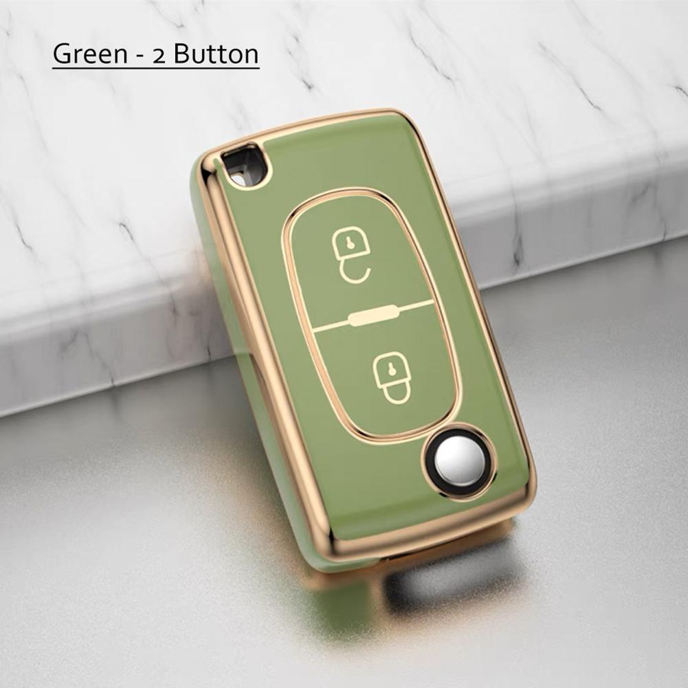 Placare TPU 2 3 butoane Carcasa pentru chei de la distanță pentru Peugeot 107 207 307 307S 308 407 607 pentru Citroen C2 C3 C4 C5 C6 C8