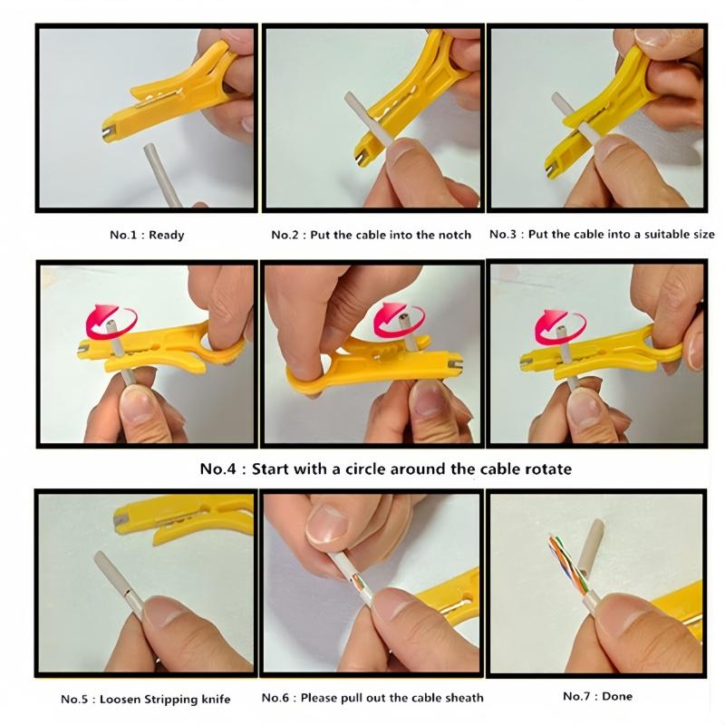 1PC Portable Wire Stripper Knife Crimper Cable Stripping Wire Cutter Crimper Multifunctional Repair Hand Tool Accessories