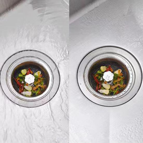 Kitchen Sink Filter Rustproof High-density Stainless Steel Mesh Bath Drain Stopper for Restaurant