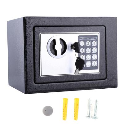 6.4L Electronic Home Security Digital Safe Lock Cash Box for Office Or Home Black (6.4L)