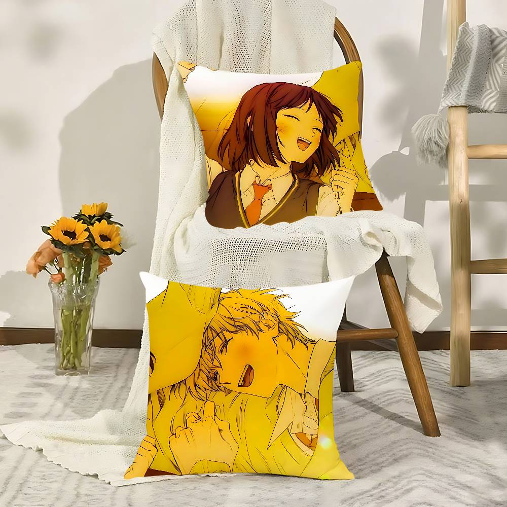 Cute SSkip AndLoafer Couple Style Throw Pillow Covers Pattern Cushion Cover Suitable For Sofa Bedroom Car Pillow Cover