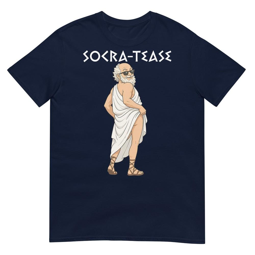 Funny Philosophy Socrates Tease Socratease Tshirt S