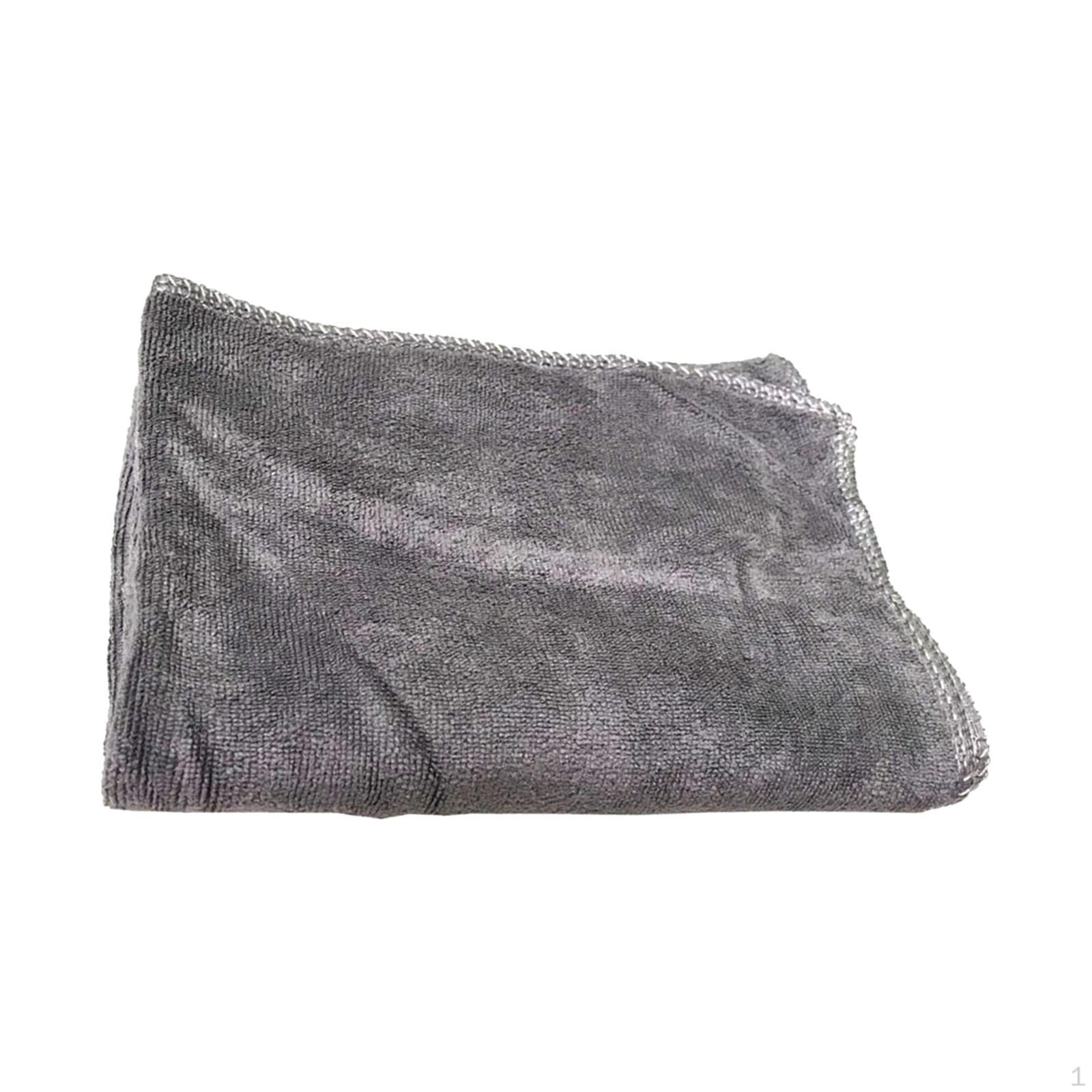 

Wash Microfiber Towel Drying Absorbent Cleaning Cloth 30cmx30cm Gray