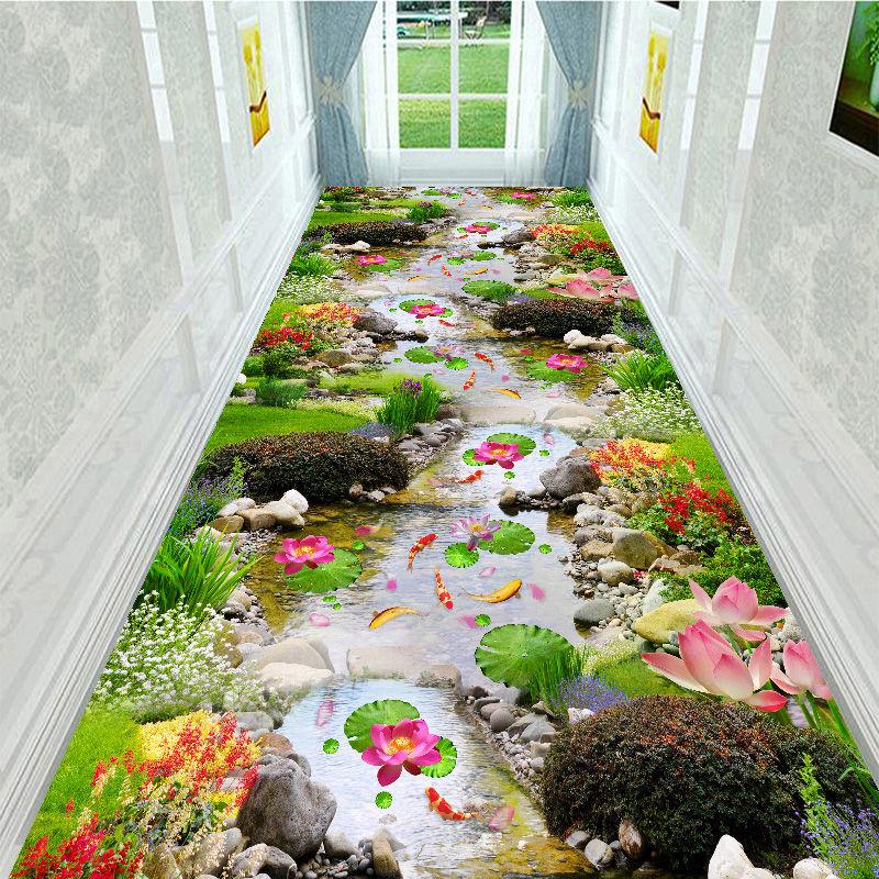 Zelená tráva Koridor Koberec Hotel Dlouhá chodba Koberec 3D Prostor obývacího pokoje Koberec Kuchyně Rohož do uličky Domov Vstupní předsíň Rohož