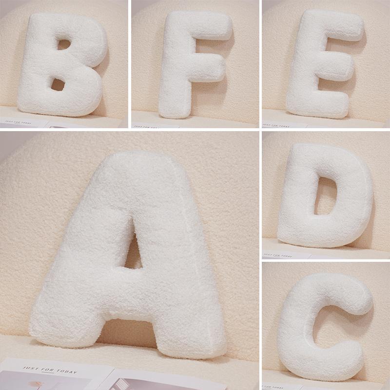 Cozy English Letters Pillow Sofa Cushion Living Room Decor 26 Letter Stuffed Doll Toy Kids Pillow Teaching Words Game Kid Toy