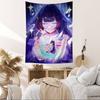 Genshin Impact Columbina Anime Tapestry Hippie Flower Wall Carpets Dorm Decor Wall Hanging Home Decor