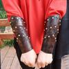 Medieval Arm Bracers for Adult Antique Arm Guards Cosplay Party Costume Carnivals Arm Gauntlets Photography Armwear