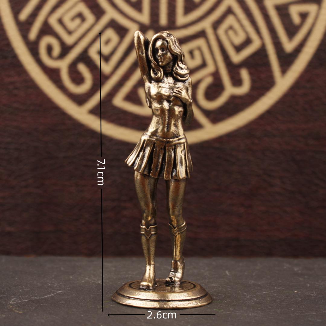 

Имитация латуни Современная декорация «Четыре красавицы» Настольная Гостиная Офис Декоративные изделия Красавицы Имитация декорации