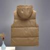 Autumn and Winter Men's Waterproof Cotton Vest Loose Handsome Vest Warm Student Trend Vest Thickened Jacket