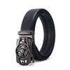 Ceinture Homme en Alliage et Cuir de Vachette à Boucle Automatique pour un Port Décontracté et Polyvalent