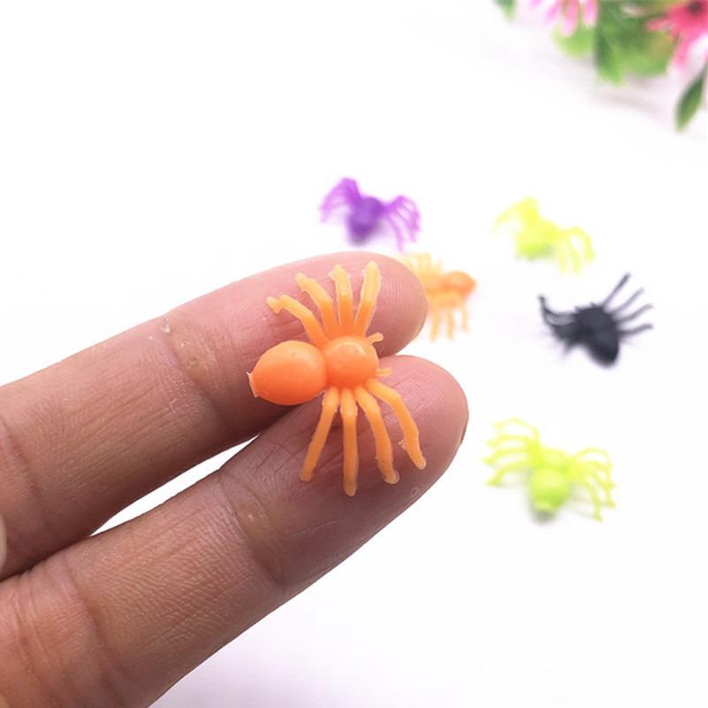 10/20Pcs Multicolor Mini Spiders For Halloween Party Spider Web Decoration Haunted House Home Table Horror Props Kid Tricky Toy